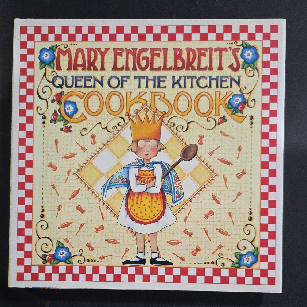 Mary Engelbreit Cookbook with Red and Blue Accents